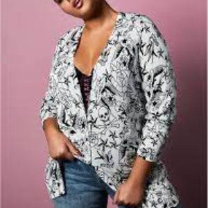 Torrid/Betsey Johnson Tattoo Print Cardigan